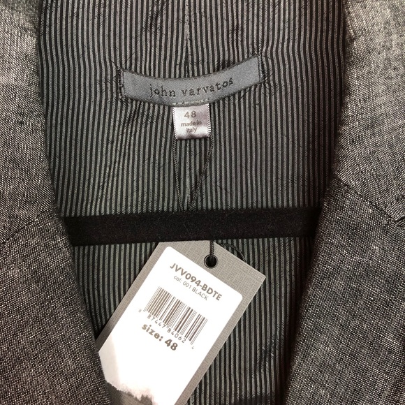 NEW John Varvatos Runway Garment Washed Peak Lapel Vest - Picture 5 of 8